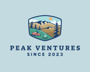 Everest - Outdoor Mountain Campsite logo design