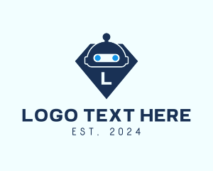 Lux - Diamond Robot Tech logo design