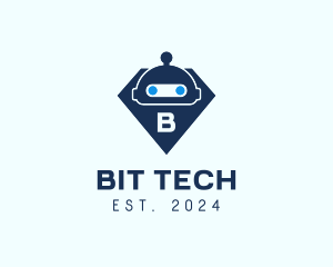 Diamond Robot Tech logo design