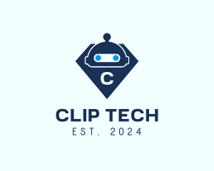 Diamond Robot Tech logo design