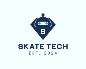 Diamond Robot Tech logo design