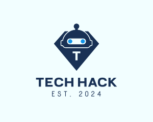 Diamond Robot Tech logo design