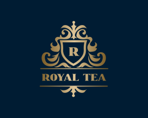 Elegant Royal Crest Shield logo design