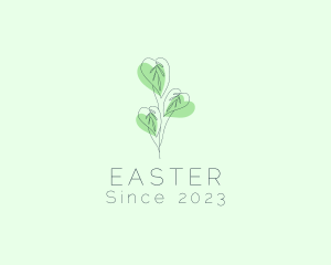 Stroke - Leaf Plant Outline logo design