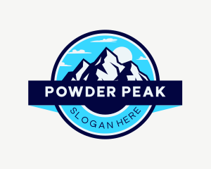 Ski - Nature Mountain Summit logo design