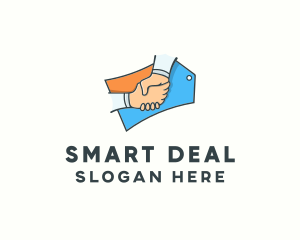 Deal - Sales Partnership Partner Deal logo design