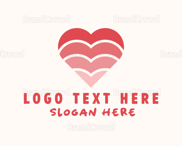 Romance Heart Care Love Logo