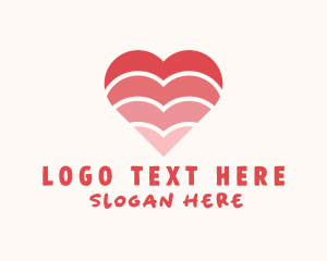 Infant - Romance Heart Care Love logo design