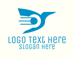 Blue Tech Bird Logo