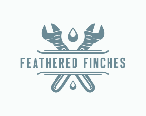 Wrench Plumbing Repair  logo design