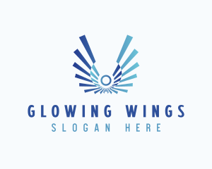 Holistic Angel Wings  logo design