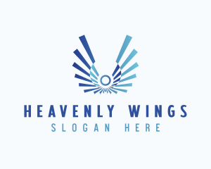 Holistic Angel Wings  logo design