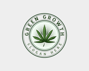 Marijuana Cannabis Weed logo design