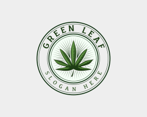 Marijuana Cannabis Weed logo design