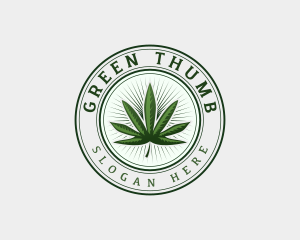 Marijuana Cannabis Weed logo design