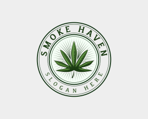 Marijuana Cannabis Weed logo design