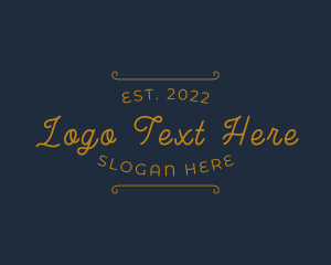 Lettering - Elegant Cursive Business logo design