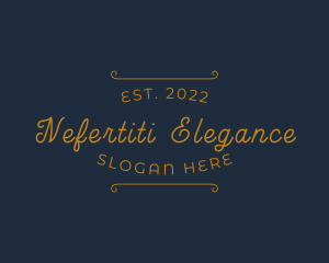 Elegant Cursive Business logo design