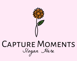 Bouquet - Carnation Flower Line Art logo design