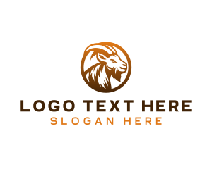 Goat - Wild Goat Hunting logo design
