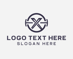 Commercial - Industrial Marketing Business Letter X logo design