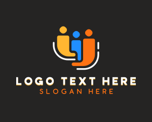 Ngo - People Team Support logo design