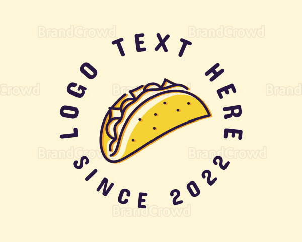 Taco Food Snack Logo