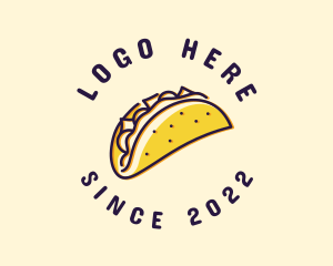 Taco Food Snack  logo design