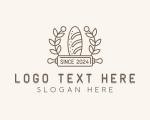 Leaf - Baguette Bread Baker logo design