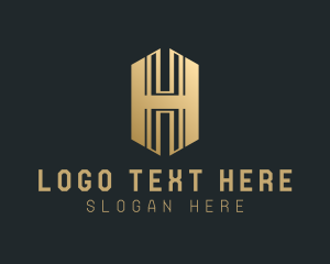 Wealth - Luxury Business Letter H logo design