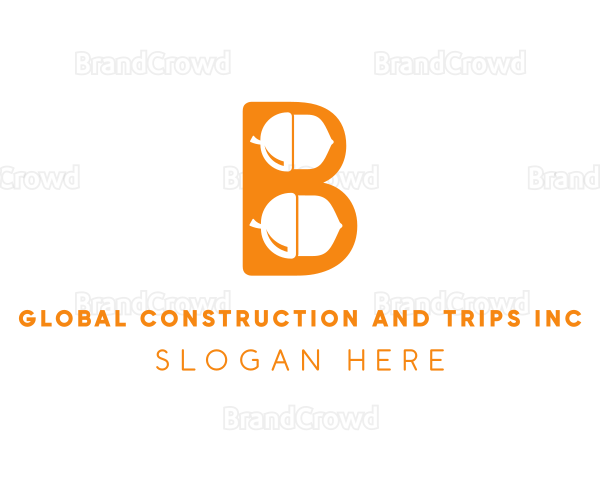 Orange Acorn B Logo