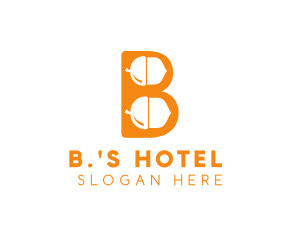 Orange Acorn B logo design