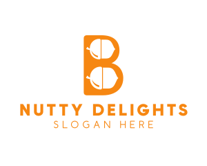 Nut - Orange Acorn B logo design