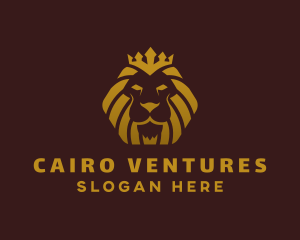 Luxury Royal Lion  logo design