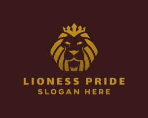 Luxury Royal Lion  logo design