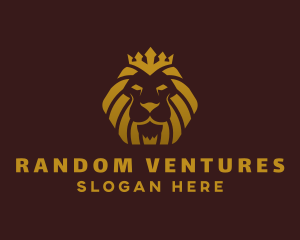 Luxury Royal Lion  logo design