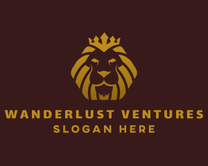 Luxury Royal Lion  logo design