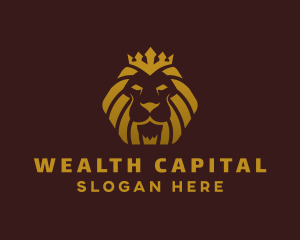 Luxury Royal Lion  logo design