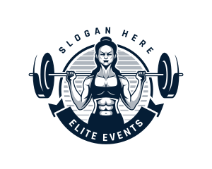 Powerlifting - Gym Fitness Bodybuilder logo design