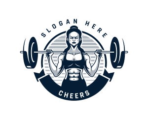 Dumbbell - Gym Fitness Bodybuilder logo design