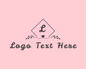Letter - Heart Valentine Dating App logo design