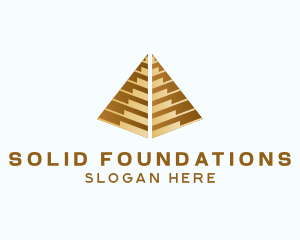 Gold Mine - Pyramid Finance Bank logo design