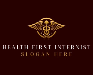 Medical Caduceus Health logo design