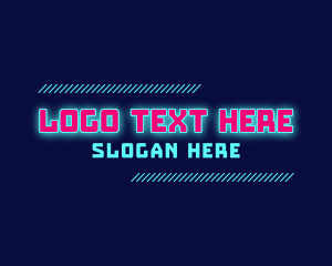 Twitch - Neon Gaming Wordmark logo design