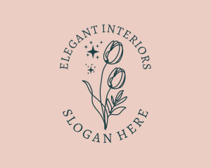 Events Elegant Florist  logo design