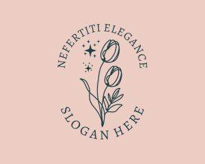 Events Elegant Florist  logo design