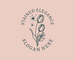 Events Elegant Florist  logo design