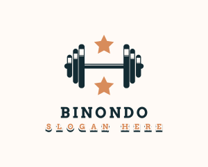 Trainer - Star Gym Barbell logo design