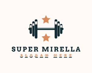 Strongman - Star Gym Barbell logo design