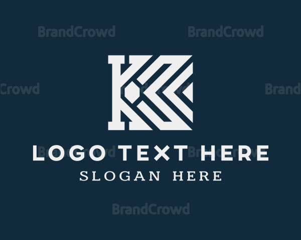 Premium Geometric Business Letter K Logo